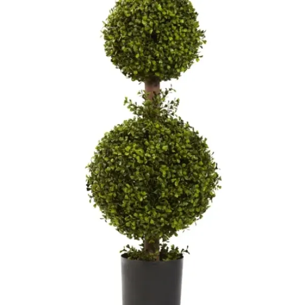 Trees & Topiaries-Kirkland's Home Double Ball Boxwood Topiary In Nursery Planter