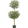 Trees & Topiaries-Kirkland's Home Double Ball Olive Tree Topiary