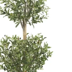 Trees & Topiaries-Kirkland's Home Double Ball Olive Tree Topiary