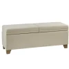 Benches & Ottomans-Kirkland's Home Double Opening Storage Bench Ivory