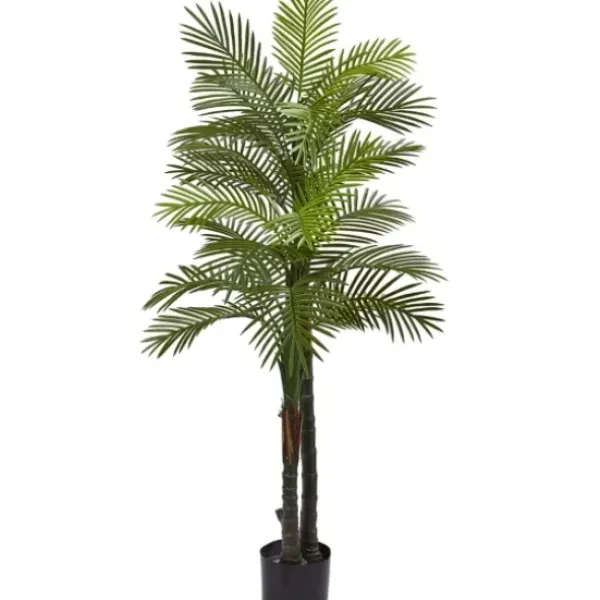 Trees & Topiaries-Kirkland's Home Double Robellini Palm Uv Resistant Tree