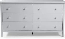 Dressers & Chests-Kirkland's Home Dove Brazilian Pine Wood Dresser Gray