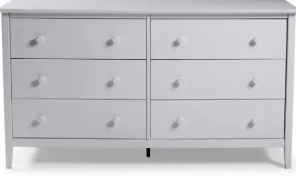 Dressers & Chests-Kirkland's Home Dove Brazilian Pine Wood Dresser Gray