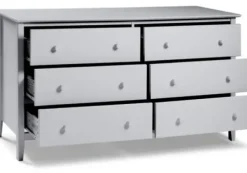 Dressers & Chests-Kirkland's Home Dove Brazilian Pine Wood Dresser Gray
