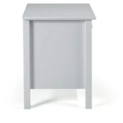 Nightstands-Kirkland's Home Dove Brazilian Pine Wood Nightstand Gray