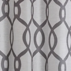 Curtains & Drapes-Kirkland's Home Dove Gray Floral 2-Pc. Curtain Panel Set, 96 In. Gray/White