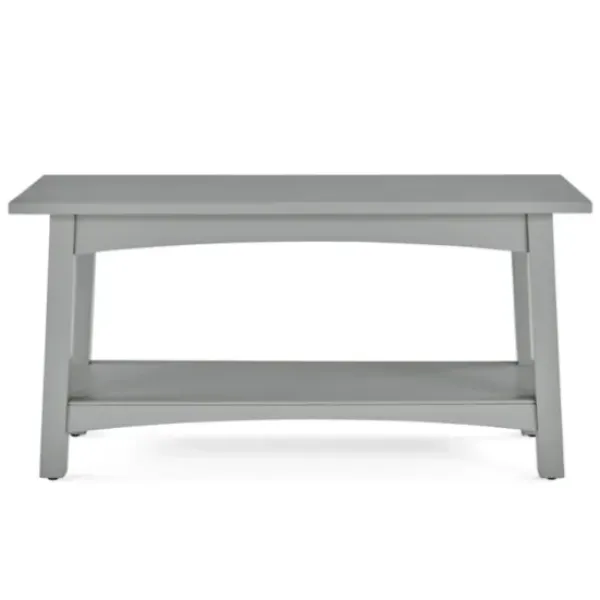 Benches & Ottomans-Kirkland's Home Dove Rustic Farmhouse Wood Bench Gray