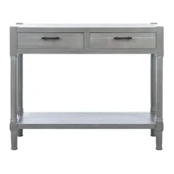 Console Tables-Kirkland's Home Dove Turned Leg Rustic Console Table Gray
