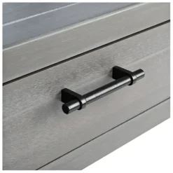 Console Tables-Kirkland's Home Dove Turned Leg Rustic Console Table Gray