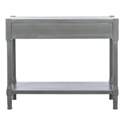 Console Tables-Kirkland's Home Dove Turned Leg Rustic Console Table Gray