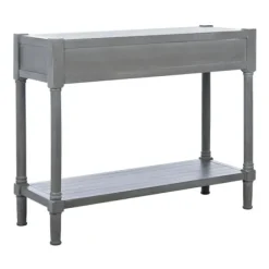 Console Tables-Kirkland's Home Dove Turned Leg Rustic Console Table Gray