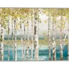 Framed Art-Kirkland's Home Down By The River Framed Canvas Art Print Blue/Green/White