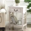 Accent & End Tables-Kirkland's Home 1-Drawer Cathedral Sides Accent Table White