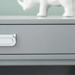 Office Furniture-Kirkland's Home 2-Drawer X-Frame Desk Gray
