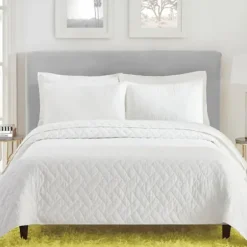 Bedspreads & Coverlets-Kirkland's Home Dream Weaver 3-Pc. Queen Coverlet Set White