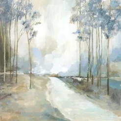 Framed Art-Kirkland's Home Dreamy Path Home Framed Wall Art Blue/White/Tan