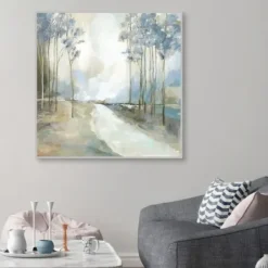 Framed Art-Kirkland's Home Dreamy Path Home Framed Wall Art Blue/White/Tan