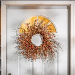 Wreaths-Kirkland's Home Dried Twig And Fall Berry Wreath Brown/Red