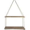 Shelves-Kirkland's Home Driftwood And Jute Rope Hanging Wall Shelf