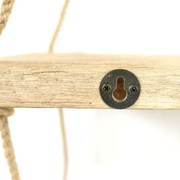 Shelves-Kirkland's Home Driftwood And Jute Rope Hanging Wall Shelf