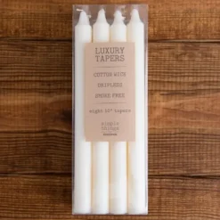 Candles-Kirkland's Home Dripless Taper Candles, Set Of 8 Ivory