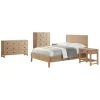 Beds & Headboards-Kirkland's Home Duke Double Driftwood Pine 5-Pc. King Bedroom Set Tan