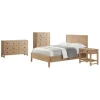 Beds & Headboards-Kirkland's Home Duke Driftwood Pine 4-Pc. Queen Bedroom Set Tan