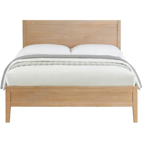 Beds & Headboards-Kirkland's Home Duke Driftwood Pine 4-Pc. Queen Bedroom Set Tan
