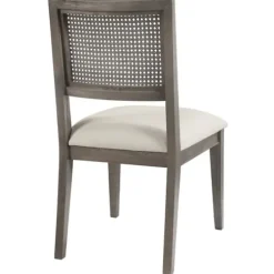 Dining Chairs-Kirkland's Home Dusty Gray Cane Back 2-Pc. Dining Chair Set White