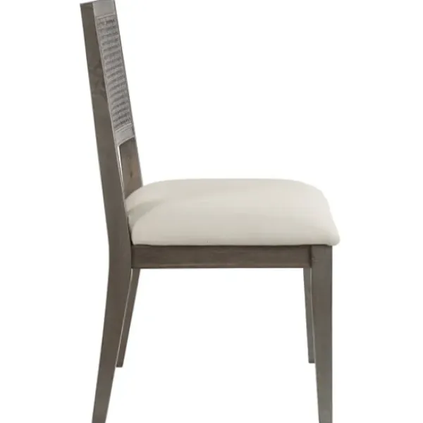Dining Chairs-Kirkland's Home Dusty Gray Cane Back 2-Pc. Dining Chair Set White