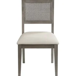Dining Chairs-Kirkland's Home Dusty Gray Cane Back 2-Pc. Dining Chair Set White