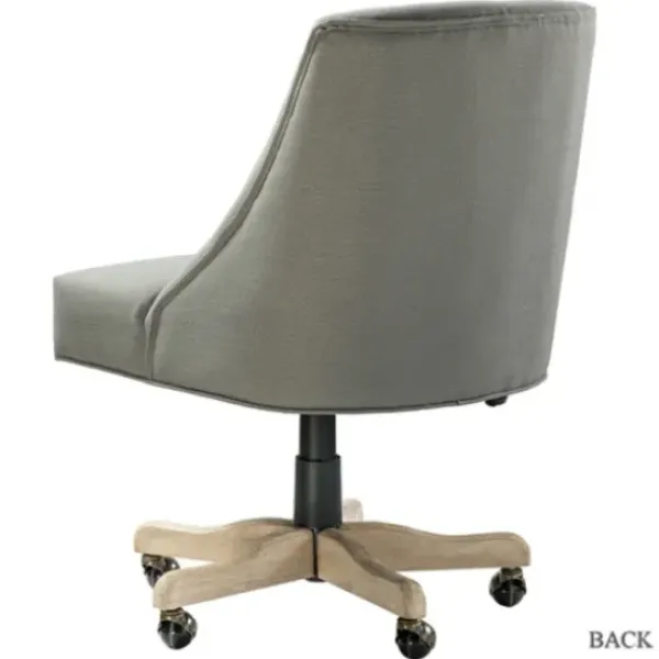 Office Furniture-Kirkland's Home Dylan Upholstered Office Chair Gray