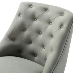 Office Furniture-Kirkland's Home Dylan Upholstered Office Chair Gray