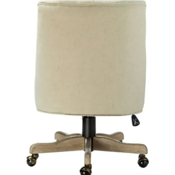 Office Furniture-Kirkland's Home Dylan Upholstered Office Chair Ivory