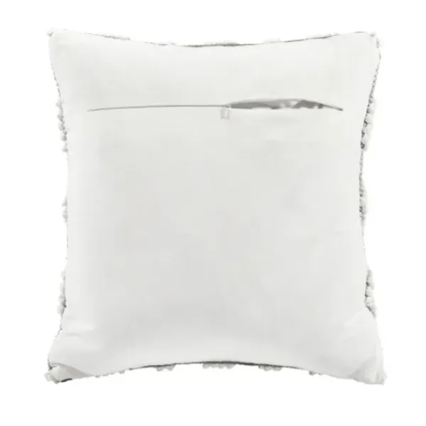 Pillows-Kirkland's Home Earl Gray Diamond Knot Tufted Throw Pillow Gray/White