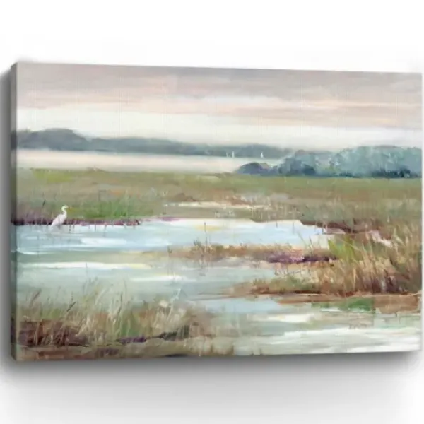 Canvas Art-Kirkland's Home Early Morning Magic Giclee Canvas Print, 48X36 In. Green/Tan