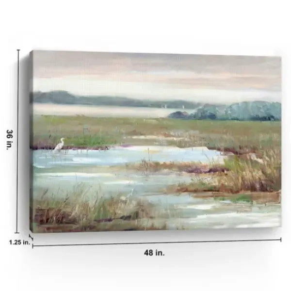 Canvas Art-Kirkland's Home Early Morning Magic Giclee Canvas Print, 48X36 In. Green/Tan