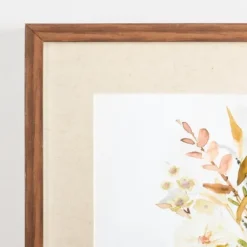 Framed Art-Kirkland's Home Earthy Garden Framed Art Print White/Pink