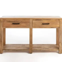 Console Tables-Kirkland's Home Easton Mango Wood Console Table Brown