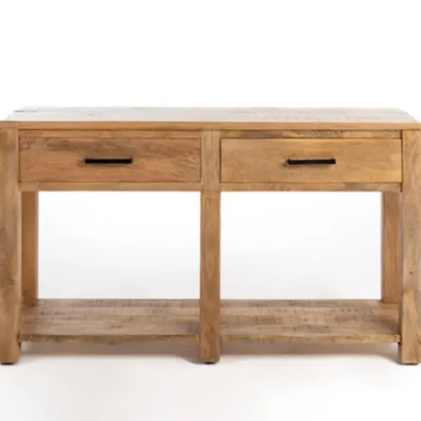 Console Tables-Kirkland's Home Easton Mango Wood Console Table Brown