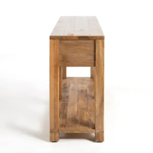 Console Tables-Kirkland's Home Easton Mango Wood Console Table Brown
