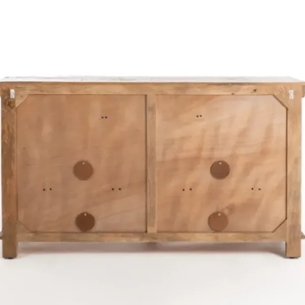 Cabinets & Sideboards-Kirkland's Home Easton Mango Wood 4-Door Cabinet