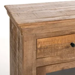 Cabinets & Sideboards-Kirkland's Home Easton Mango Wood 4-Door Cabinet