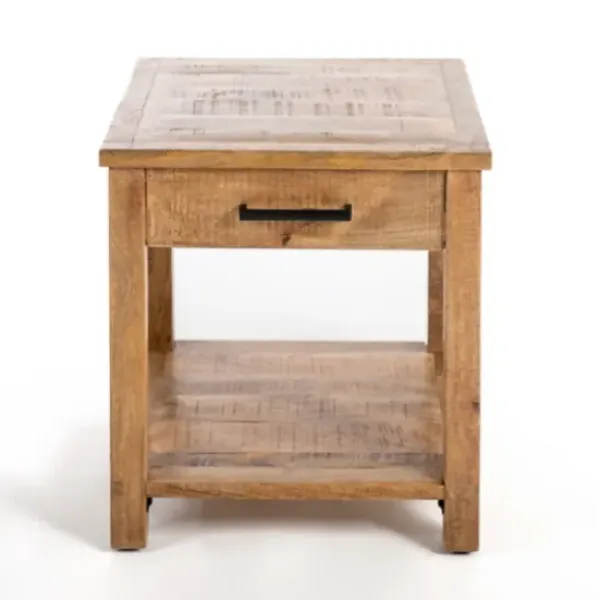 Accent & End Tables-Kirkland's Home Easton Mango Wood Side Table Brown
