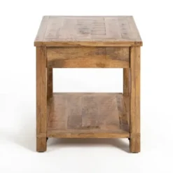 Accent & End Tables-Kirkland's Home Easton Mango Wood Side Table Brown