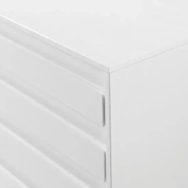 Dressers & Chests-Kirkland's Home Eco Pine Wood Channeled Drawer Dresser White