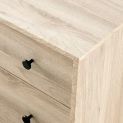 Dressers & Chests-Kirkland's Home Eden Light Birch Tapered Legs Dresser Ivory