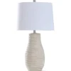 Table Lamps-Kirkland's Home Egg Shell Woven Rope Table Lamp White