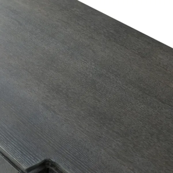 Cabinets & Sideboards-Kirkland's Home Eleanora Wood 4-Door Sideboard Gray