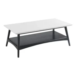 Coffee Tables-Kirkland's Home Ellis Black And White Wood Coffee Table Black/White